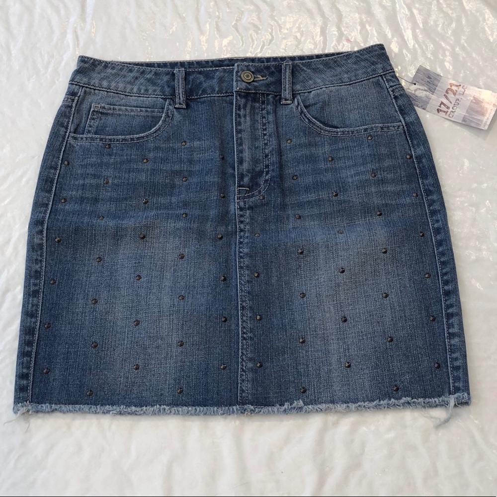 Gorgeous Denim Skirt with Studs**Small $138 - Picture 2 of 3